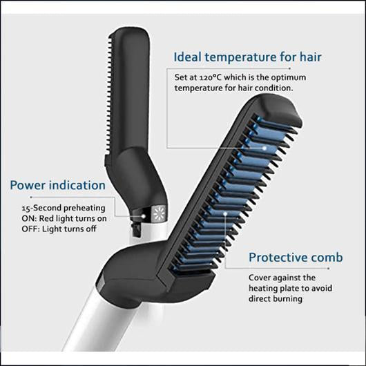 Instant Beard Comb Straightener